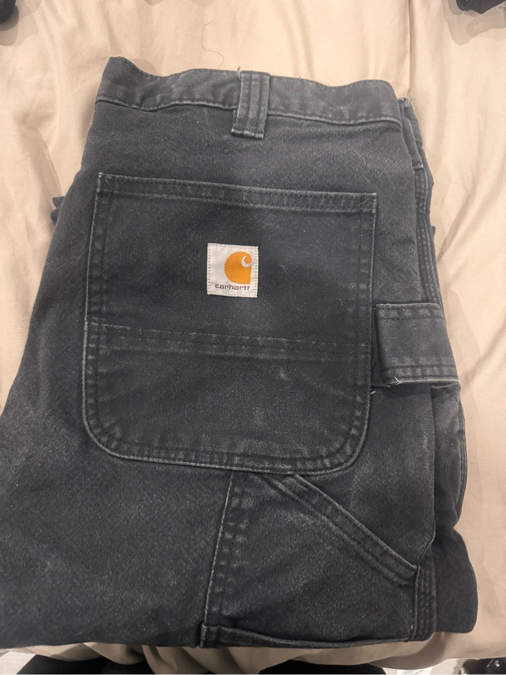 Carhartt Black Straight Fit Work Pants